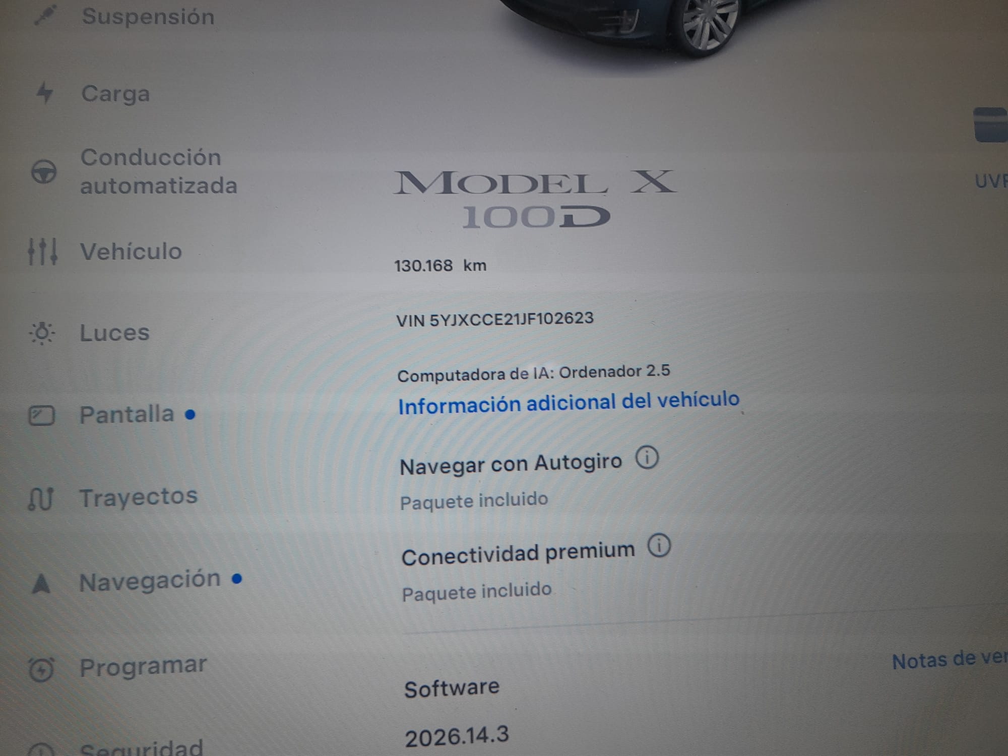 TESLA MODEL X 100 D AWD 525CV DUAL MOTOR. GRAN AUTONOMÍA. CONDUCCIÓN AUTÓNOMA. - Imagen 22