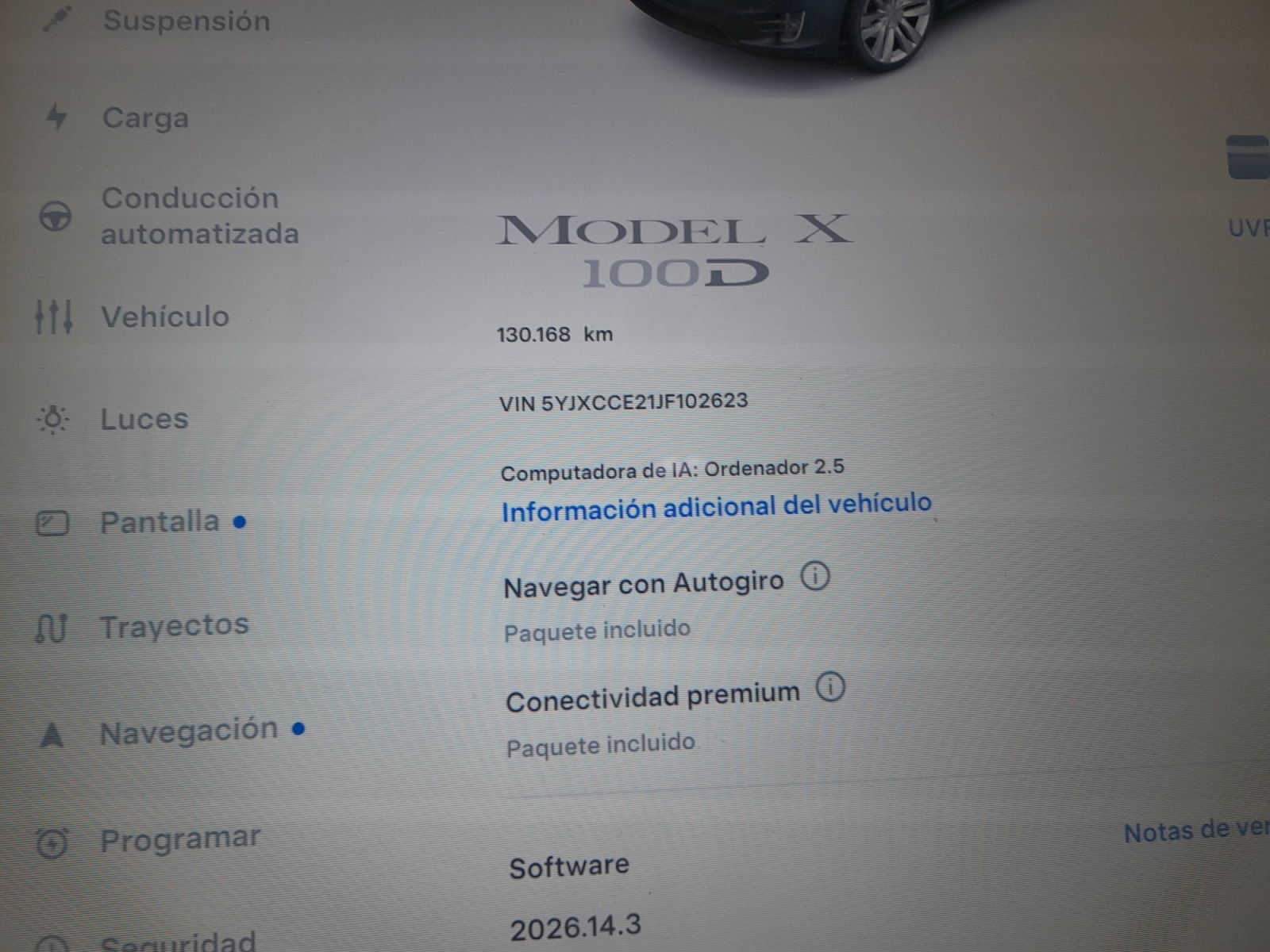 TESLA MODEL X 100 D AWD 525CV DUAL MOTOR. GRAN AUTONOMÍA. CONDUCCIÓN AUTÓNOMA. - Imagen 52